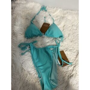Size Large/ Teens Hobie Turquoise String Bikini.‎ New.
